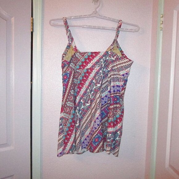 Swimsuits for All MIX Print Plus Size 26 SWIM Dress ONE PIECE Paisley BRA F/G - Picture 10 of 12